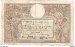 Billet 100 Francs France Merson 14-9-1939 Dernière émission - R4 - 100 F 1908-1939 ''Luc Olivier Merson''