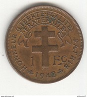 1 Franc AEF Libre 1943 - Colonie Française - SUP - Sonstige & Ohne Zuordnung