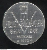 25 Kroner Norvège - 1945-1970 25ème Anniversaire De La Libération - Noruega