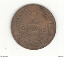 2 Centimes France 1902 - TTB+ - Andere & Zonder Classificatie