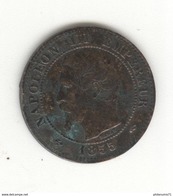 2 Centimes France 1855 A - TTB+ - Other & Unclassified