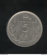 5 Francs Belgique 1936 - Belgique - 5 Francs