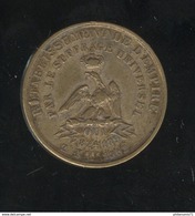 Jeton Rétablissement De L'Empire Par Le Suffrage Universel - Oui 7.824.189 - 7 Novembre 1852 - Monarquía / Nobleza