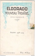 Programme Nouveau Théâtre Eldorado - Lyon - Saison 1928-1929 - Bon état - Programme