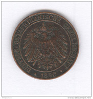 1 Pysa Ostafrikanische 1890 - Wilhelm II - TTB - África Oriental Alemana