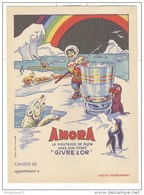 Protège Cahier Amora - Verre Givre Et Or - Très Bon état - Senf