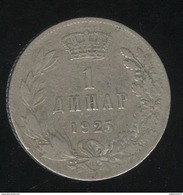 1 Dinar Yougoslavie 1925 TTB - Jugoslawien