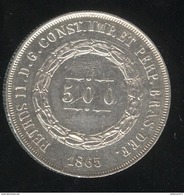 500 Réis Brésil 1865 - TTB - Brasile