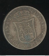 40 Centimes Espagne 1867 - Isabelle II - Verzamelingen