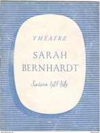 Programme Du Théatre Sarah Bernard - Saison 1948-1949 - Ces Dames Au Chapeau Vert - Programme