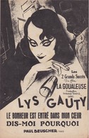 Le Bonheur Est Entré Dans Mon Coeur"  "Lys Gauty" 10 L)      Partitions Musicales Anciennes " - Vocals