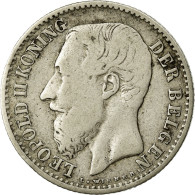 Monnaie, Belgique, Leopold II, Franc, 1886, B+, Argent, KM:29.1 - 1 Franc