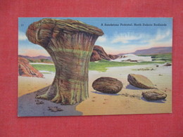 Sandstone Pedestal  Bad Lands  North Dakota Ref. 3082 - Altri & Non Classificati