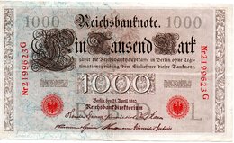 1000 Mark    ( Berlin Avril1910) - 1.000 Mark