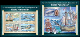 DJIBOUTI 2018 MNH** Roald Amundsen M/S+S/S - OFFICIAL ISSUE - DH1834 - Polarforscher & Promis