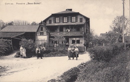 Cottens (VD) Pension "Beau-Soleil", Très Animée. Ed. Dériaz - Cottens