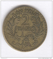 Bon Pour 2 Francs Tunisie - Colonie Française - 1921 - Altri & Non Classificati