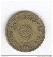 5 Piastres Liban 1955 - Líbano