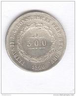 500 Réis Brésil 1860 - TTB - Brasil