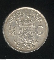 1/4 Gulden Indes Néerlandaises / Nederland Indies - 1938 - SUP - Inde