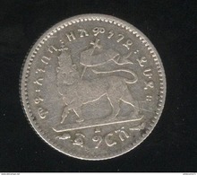 1/16 Birr Ethiopie Menelik II 1895 - Etiopia