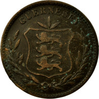 Monnaie, Guernsey, 8 Doubles, 1902, Heaton, Birmingham, TB, Bronze, KM:7 - Guernsey