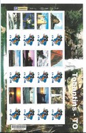 BRAZIL 2009, TOCANTINS, TOURISM, LANDSCAPES, VIEWS, FULL SHEET OF 12 VALUES WITH LABELS, SCOTT 3078 MS - Ungebraucht
