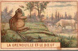 CHROMO MOKA & CHICOREES EXTRA J. LERVILLES BOUCHAIN  LA GRENOUILLE ET LE BOEUF - Duroyon & Ramette