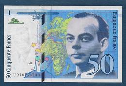 France - Billet De 50 F St Exupéry De 1993 - 50 F 1992-1999 ''St Exupéry''