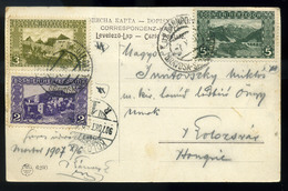 BOSZNIA 1907. Képeslap, Mozgóposta Bélyegzéssel Kolozsvárra Küldve  /  BOSNIA 1907 Vintage Pic. P.card TPO Pmk To Kolozs - Used Stamps