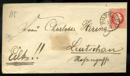 SLOVAKIA POPRÁD 1867. Szép 5Kr-os Díjjegyes Boríték Lőcsére Küldve  /  1867 Nice 5 Kr Stationery Cov. To Lőcse - Covers & Documents