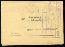 ALBÁR / Dolný Bar 1942. Levél Postaügynökségi - Cartas & Documentos