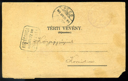 KOVÁCSHIDA 1940. Levél Postaügynökségi Bélyegzéssel - Briefe U. Dokumente