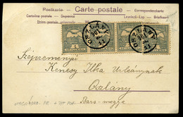 OSZLÁNY 1901.Helyi Képeslap 4*1f , Szép Egykörös Bélyegzéssel  /  1901 Local Vintage Pic. P.card 4*1f Nice Single Cycle - Covers & Documents