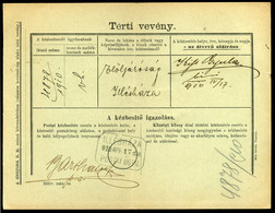 ILLÉSHÁZA / Nový Život 1910. Portómentes Postázott Tértivevény Postaügynökségi Bélyegzéssel - Covers & Documents