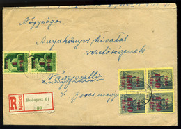 BUDAPEST 1945. Ajánlott Inflációs Levél Csehszlovákiába Küldve - Storia Postale