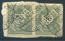 BUSAPEST 1895 (!) 2*30Kr Céglyukasztással - Used Stamps