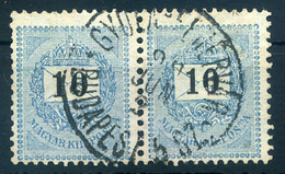 10Kr Pár Gyulafehérvár-Budapest Mozgóposta Bélyegzés - Used Stamps