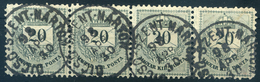 DICSŐSZENTMÁRTON 4*20Kr Csík Szép Bélyegzéssel - Used Stamps