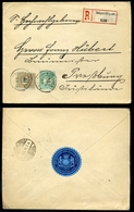 BUDAPEST 1893. Ajánlott Levél 12Kr+3Kr-ral Pozsonyba Küldve, Gróf Karátsonyi Jenő Levélzárójával - Covers & Documents