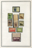 Nyugat-Magyarország, Lajtabánság Próbanyomat Tétel  /  Western Hungary, Lajtabánság Test Print Bundle - Used Stamps