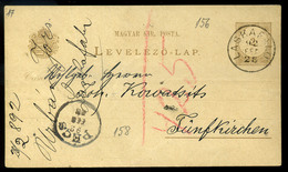 LASKAFALU 1892. Díjjegyes Levlap Szép Bélyegzéssel  /  1892 Stationery P.card Nice Pmk - Used Stamps