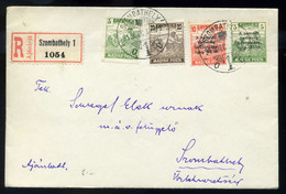 SZOMBATHELY 1919. Érdekes, Vegyes Bérmentesítésű, Helyi Ajánlott Levél - Covers & Documents