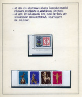 1971-77.  2 Db érdekesség, Tévnyomat Albumlapon - Cartas & Documentos