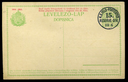 1916. Hadi Segély, Kétnyelvű Használatlan Díjjegyes Lap, Német Tábori Posta Bélyegzéssel  /  1916 Military Aid Bilingual - Postal Stationery