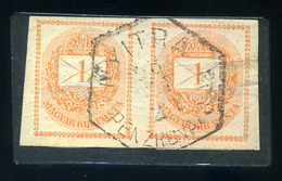 NYITRA Pénzrovatolás Bélyegzés Hírlapbélyeg Pár - Used Stamps