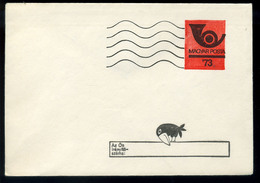 1973. Érdekes, Forgalomba Nem Került (?) Díjjegyes Boríték (tévnyomat?)  /  1973 Interesting Never In Circulation Statio - Postal Stationery