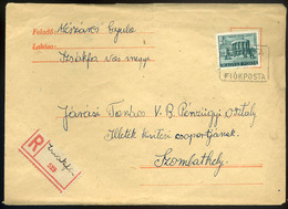 IZSÁKFA 1963. Levél, Fiókposta Bélyegzéssel, Szükség Ragjeggyel / 1963 Letter POB Pmk Improvised Reg Label - Cartas & Documentos
