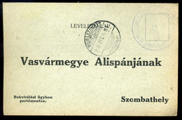 MURASZOMBAT  1916. Érdekes  I. VH-s Rekvirálási Levelezőlap L Szombathelyre Küldve  /  1916 Interesting WW I Requisition - Slowenien