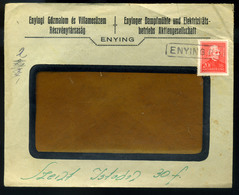 ENYING 1937. Céges Levél Arcképek 20f , Pályaudvari Bélyegzéssel - Covers & Documents